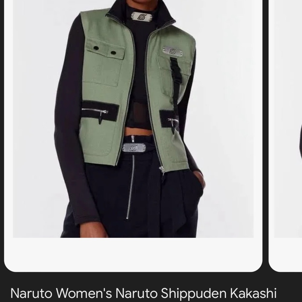 Naruto Shippuden Streetwear:Kakashi Jonin Vest, Hidden Leaf Vest, Naruto Vest